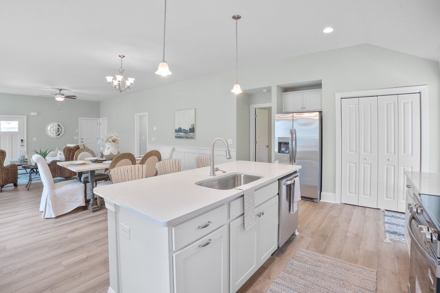 Representative furnished interior of a home built from the Shoreline by Bill Clark Homes in Osprey Landing, Southport (Image 11).