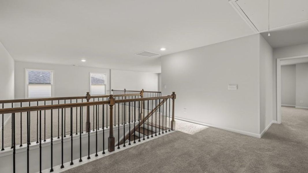 Spacious, unfurnished interior of a new home in Hamptons at Riverwood East, Dallas (Image 28).