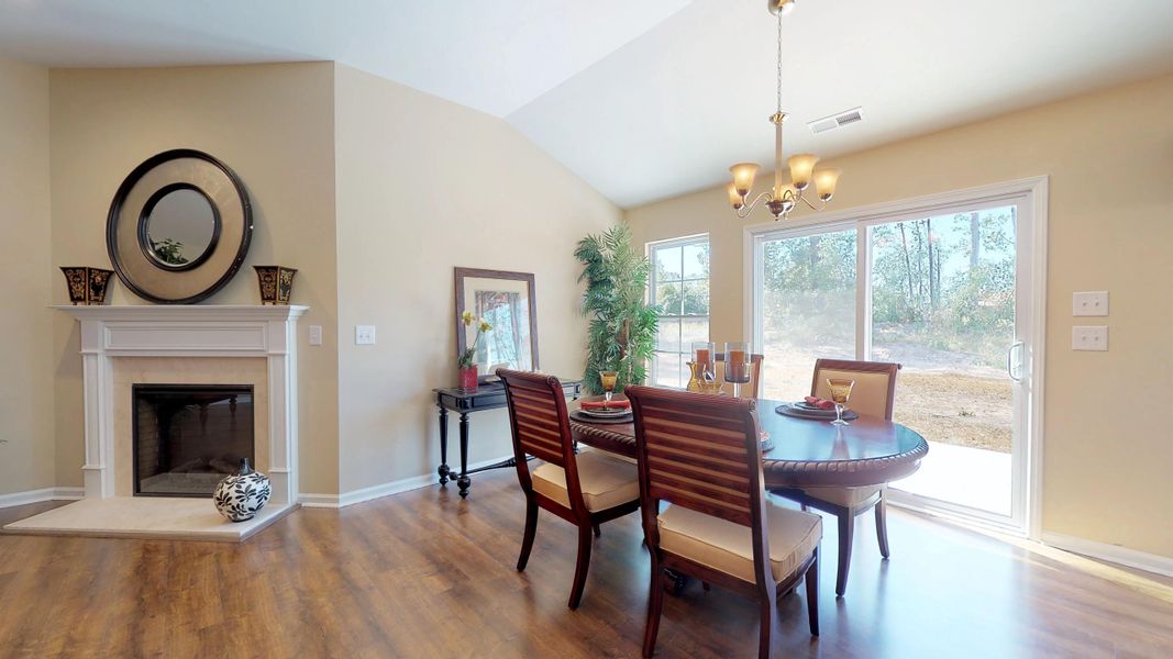 Representative furnished interior of a home built from the Wyatt by Bill Clark Homes in Davenport Farms, Winterville (Image 7).