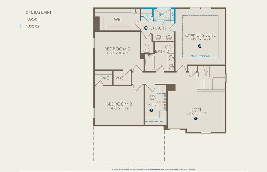 Newberry Floor Plan, Quick Move-In Home, Floor 2