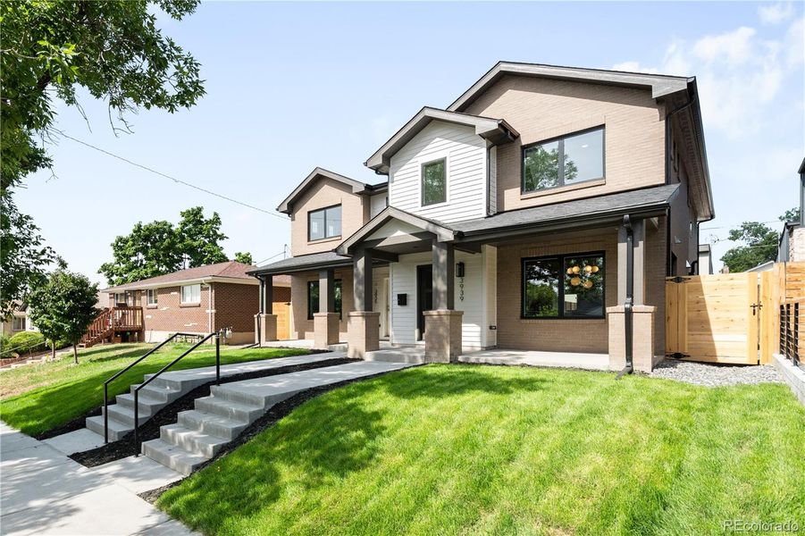 Front exterior of a new home in , Denver, CO, highlighting curb appeal (Image 2).