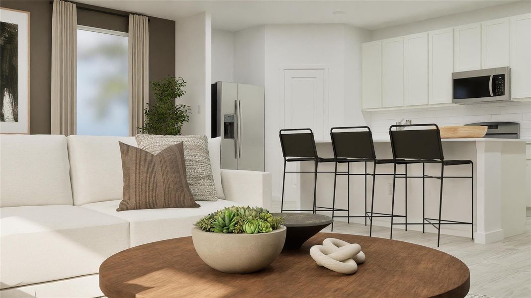 Furnished interior view inside a new home in , Hutto (Image 12).