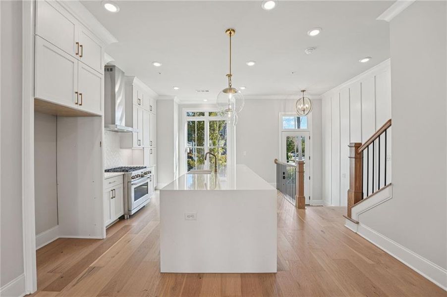 Furnished interior view inside a new home in Towns on Thompson, Alpharetta (Image 16).