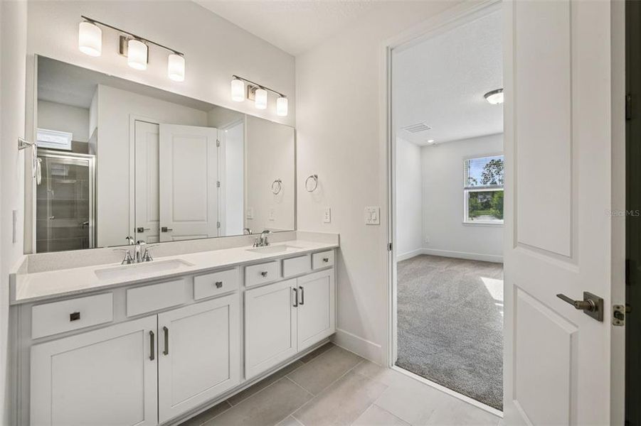 Furnished interior view inside a new home in Legends Preserve - Signature Series, Daytona Beach (Image 9).