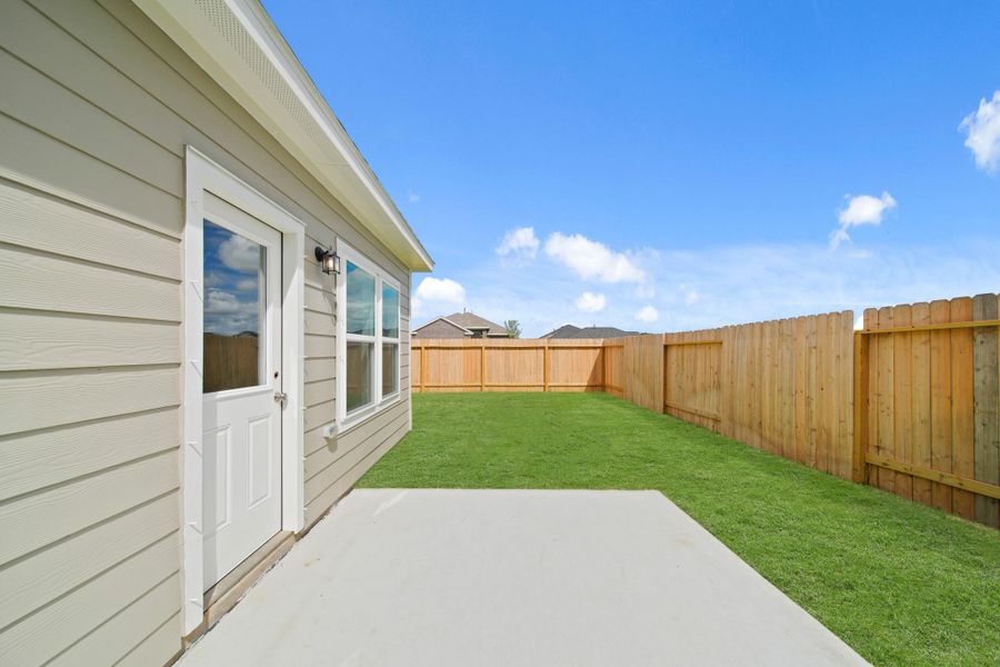 Exterior details and patio area of a home in Riverwood Ranch, Angleton (Image 4). Exterior details and patio area of a home in Riverwood Ranch, Angleton (Image 4).