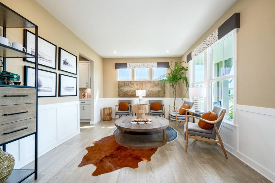 Representative furnished interior of a home built from the Charles by Fischer Homes in The Sandbar, Anna Maria (Image 4).