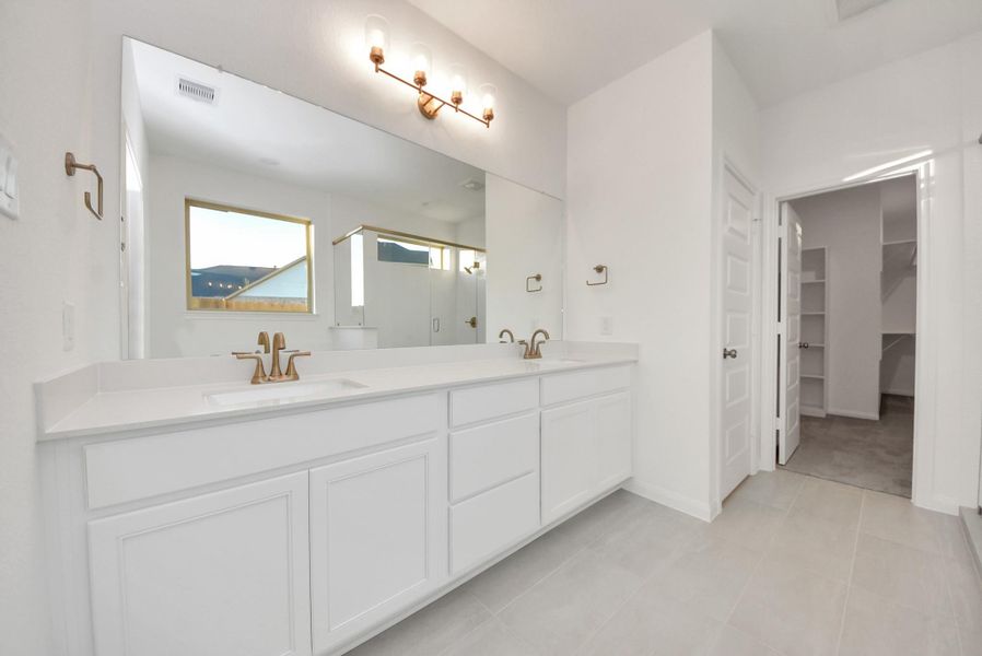 Furnished interior view inside a new home in Elyson, Katy (Image 7).