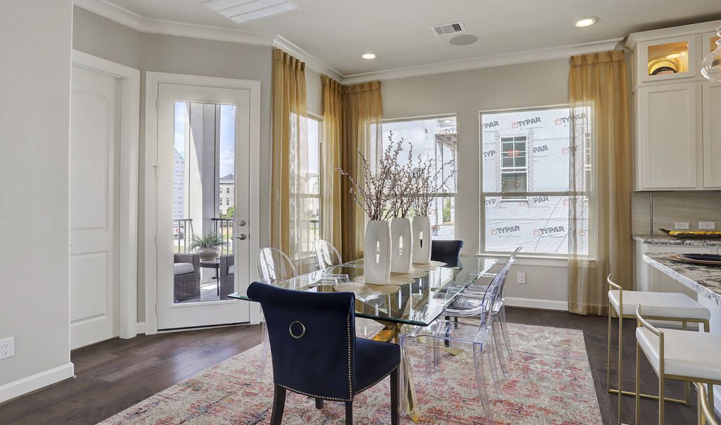 Inviting dining area