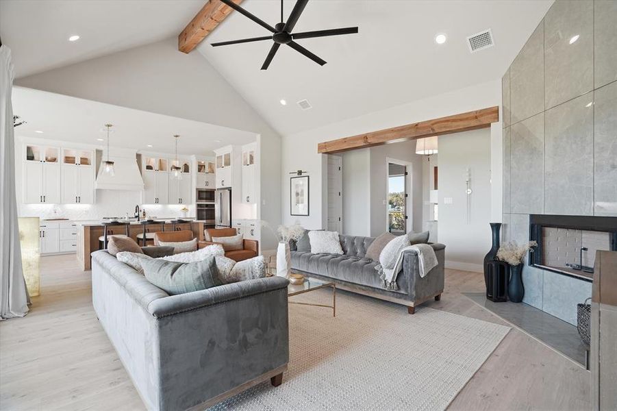 Furnished interior view inside a new home in , Weatherford (Image 27).