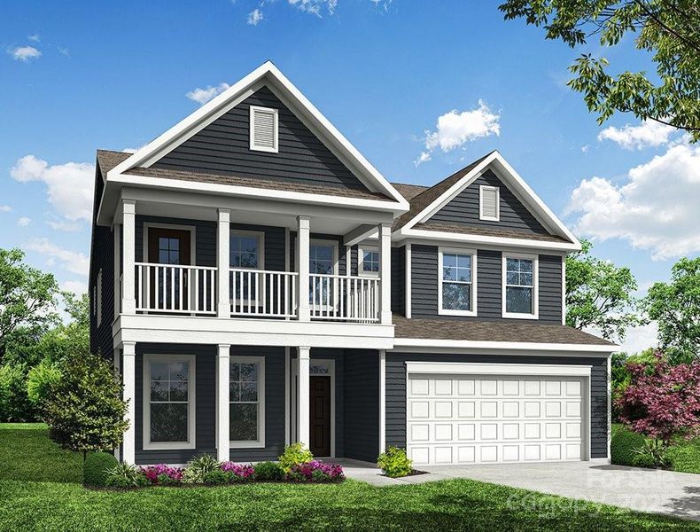 Homesite 78 features a Davidson H floorplan with front-load garage.