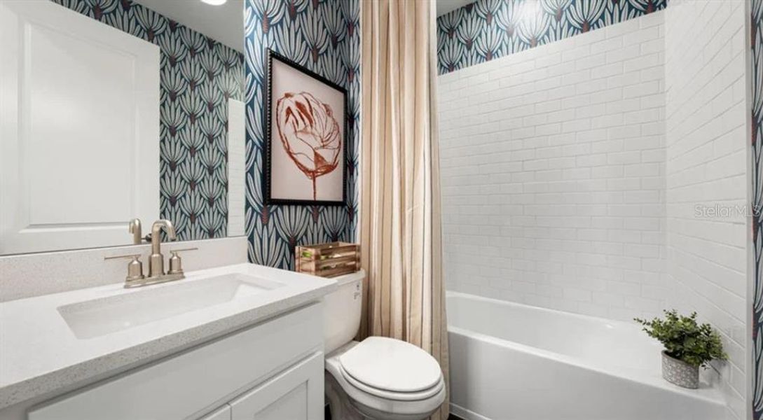 Furnished interior view inside a new home in Esplanade at Center Lake Ranch, St. Cloud (Image 16).