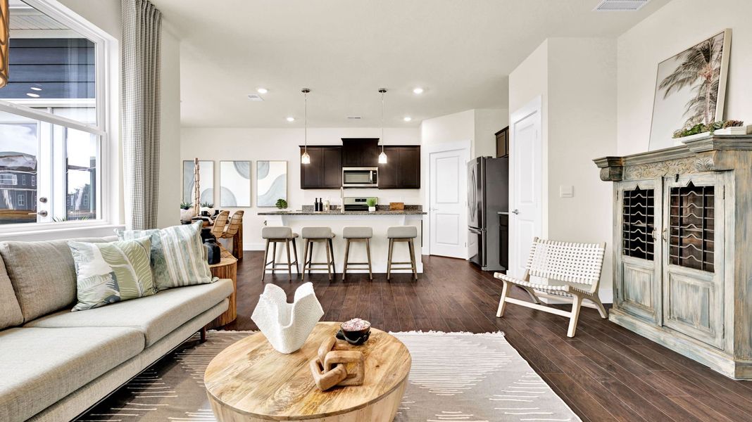 Representative furnished interior of a home built from the Darwin by D.R. Horton in Harbor Crest, Ooltewah (Image 8).