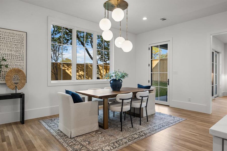 Furnished interior view inside a new home in , Dallas (Image 8).