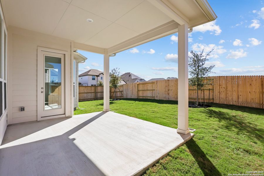 Exterior details and patio area of a home in Stillwater Ranch, San Antonio (Image 3). Exterior details and patio area of a home in Stillwater Ranch, San Antonio (Image 3).