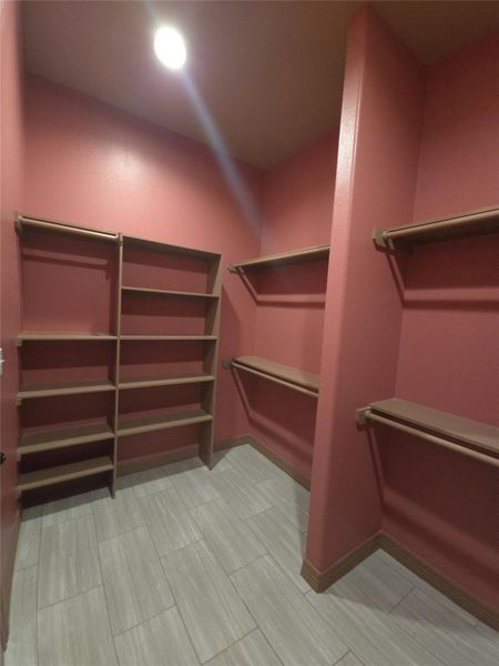 Master walk-in closet