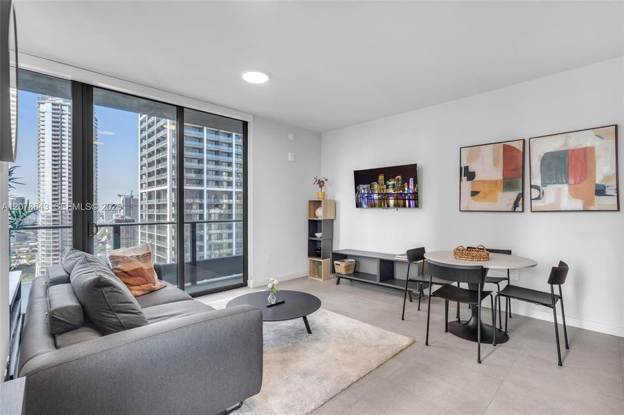 Furnished interior view inside a new home in , Miami (Image 7).