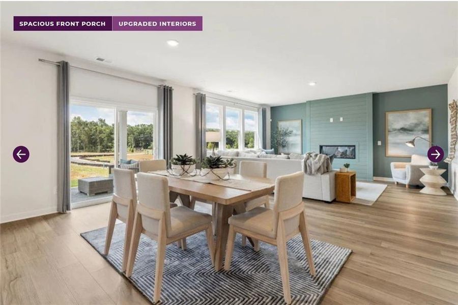 Furnished interior view inside a new home in Reserve at Gum Springs, Jefferson (Image 18).