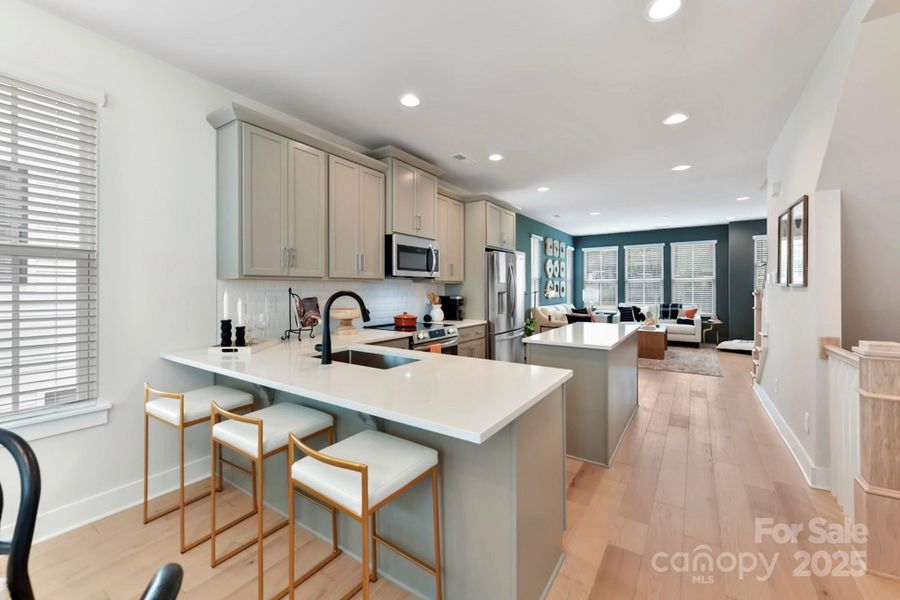 Furnished interior view inside a new home in , Charlotte (Image 10).