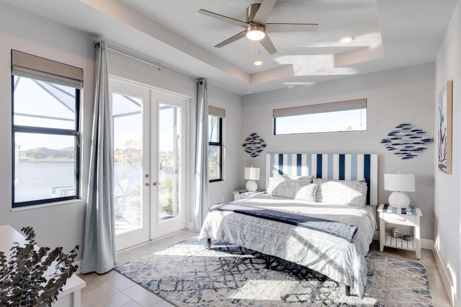 Furnished interior view inside a new home in , Cape Coral (Image 31). Furnished interior view inside a new home in , Cape Coral (Image 31).