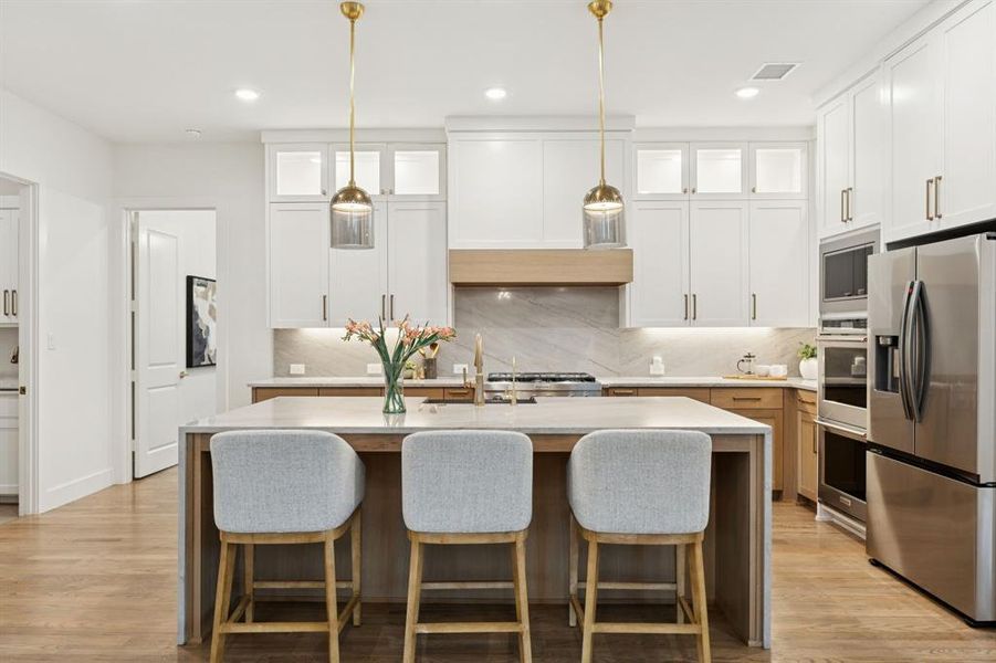 Furnished interior view inside a new home in Edgestone at Legacy, Frisco (Image 8).