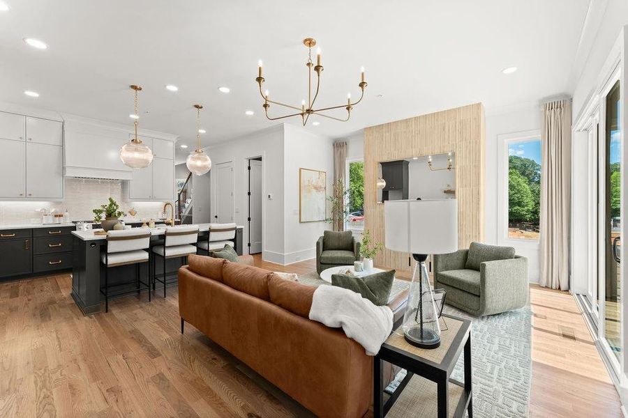 Furnished interior view inside a new home in The Carlyle, Marietta (Image 38). Furnished interior view inside a new home in The Carlyle, Marietta (Image 38).