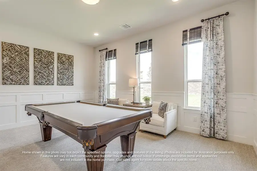 Furnished interior view inside a new home in , Midlothian (Image 12). Furnished interior view inside a new home in , Midlothian (Image 12).