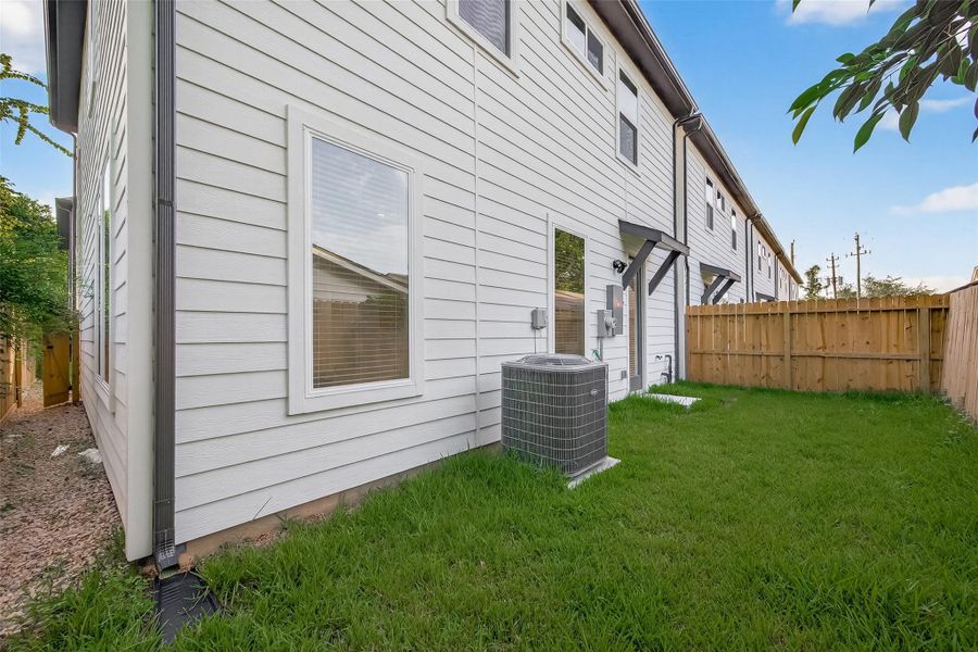Exterior details and patio area of a home in , Houston (Image 24). Exterior details and patio area of a home in , Houston (Image 24).