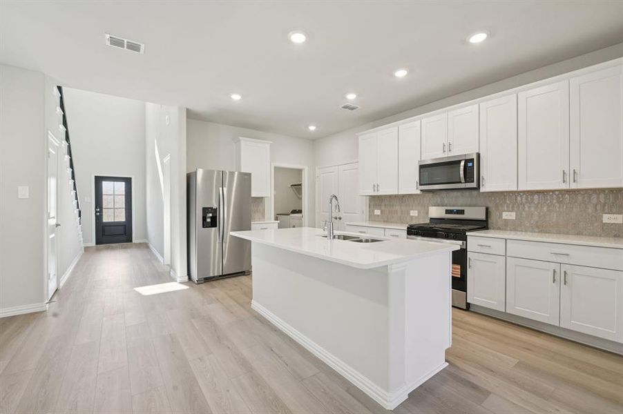 Furnished interior view inside a new home in Simpson Crossing - Spring Series, McKinney (Image 8). Furnished interior view inside a new home in Simpson Crossing - Spring Series, McKinney (Image 8).