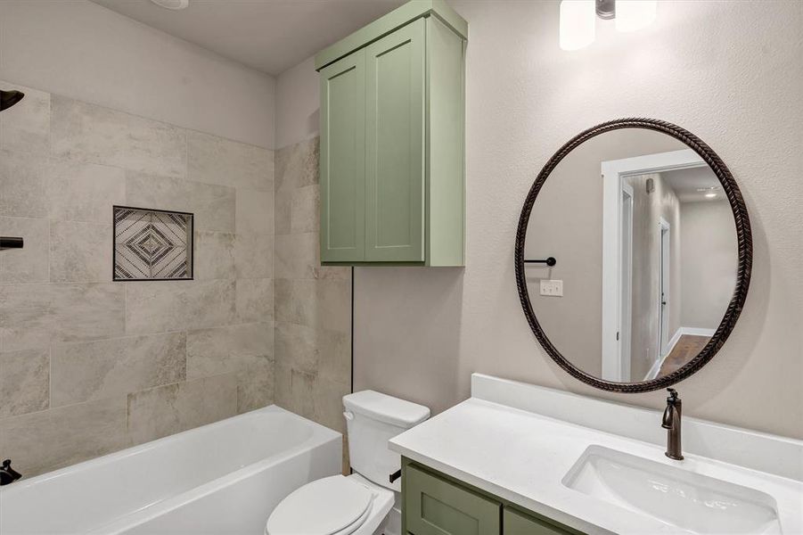 Bathroom with shower combination and vanity Bathroom with shower combination and vanity