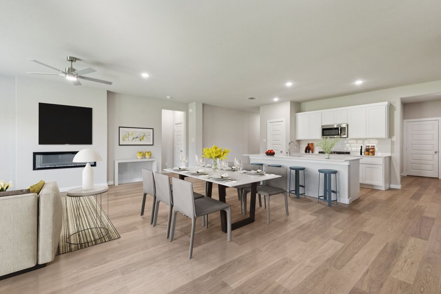 Open Floorplan in the Heisman home plan by Trophy Signature Homes – REPRESENTATIVE PHOTO