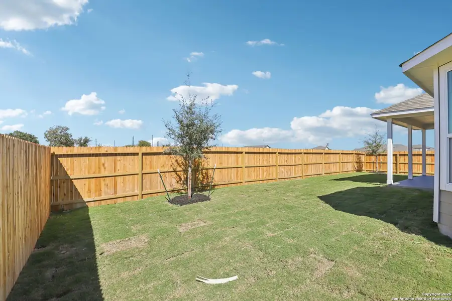 Exterior details and patio area of a home in Carmel Ranch, Schertz (Image 3).