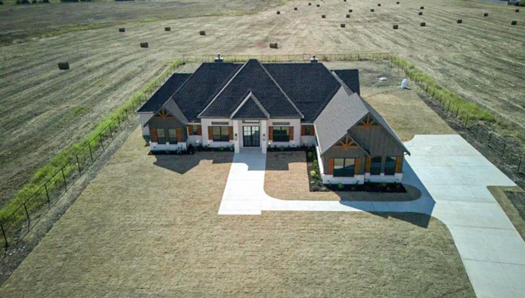 View from above of property