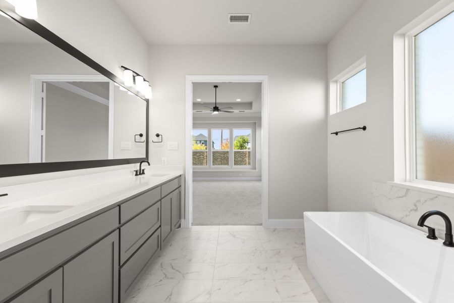 Representative furnished interior of a home built from the Cardiff by Windsor Homes in Nelson Lake Estates, Rockwall (Image 13).