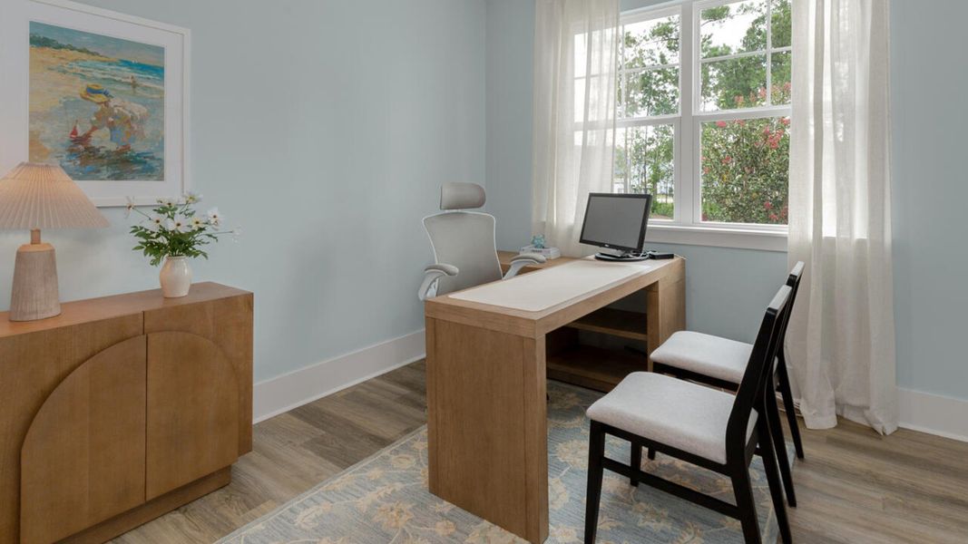Representative furnished interior of a home built from the MADISON by D.R. Horton in Indigo Preserve, Leland (Image 31). Representative furnished interior of a home built from the MADISON by D.R. Horton in Indigo Preserve, Leland (Image 31).