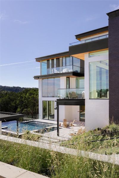 Exterior details and patio area of a home in , Austin (Image 3).