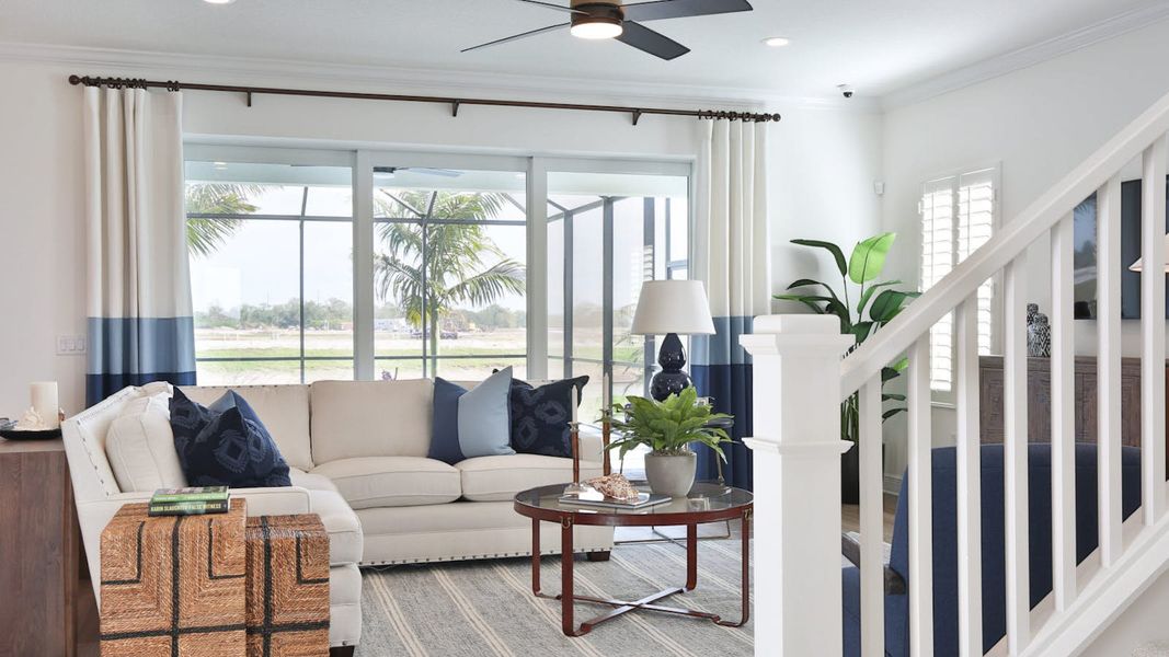 Furnished interior view inside a new home in Palm Grove, Lakewood Ranch (Image 10).
