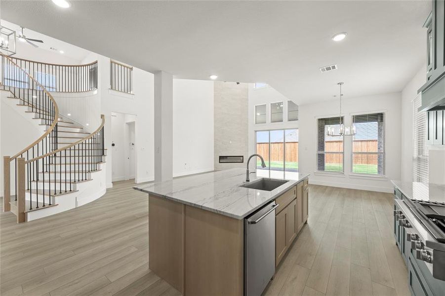 Furnished interior view inside a new home in Cambridge Estates, Prosper (Image 11).