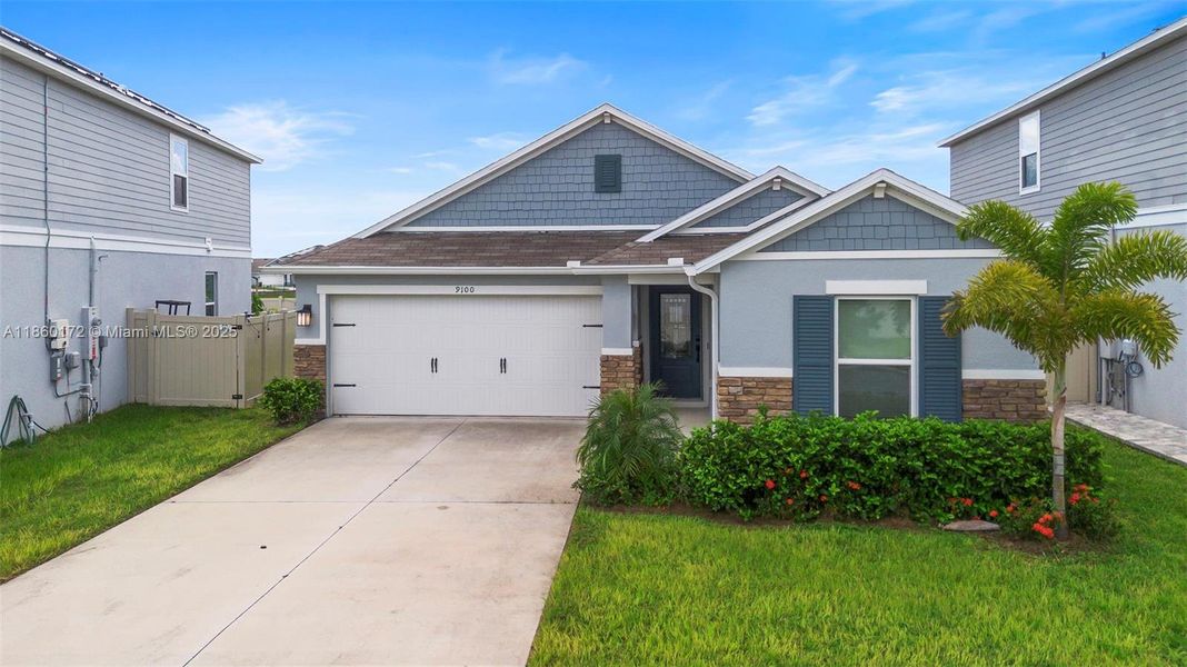 Front exterior of a new home in , Davenport, FL, highlighting curb appeal (Image 2).
