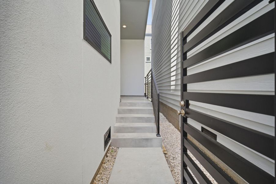 Exterior details and patio area of a home in , Houston (Image 4).
