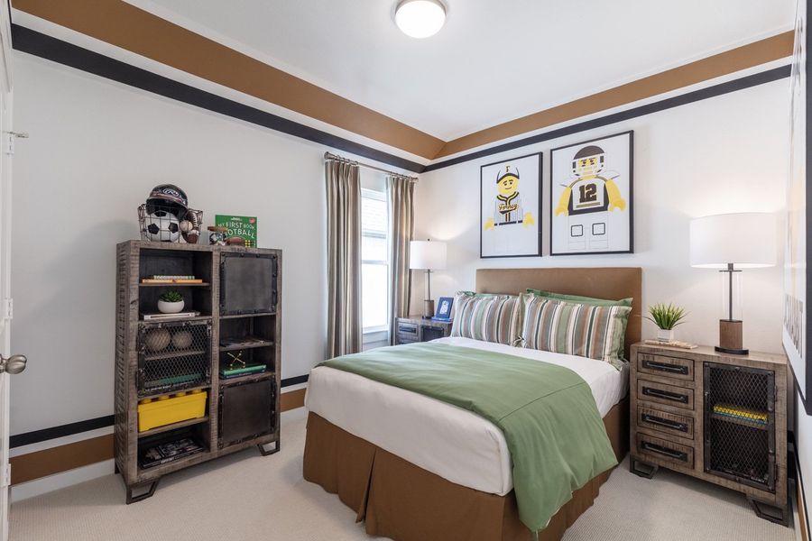 Representative Secondary Bedroom - some options shown