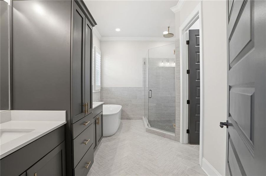 Furnished interior view inside a new home in , Dacula (Image 22).