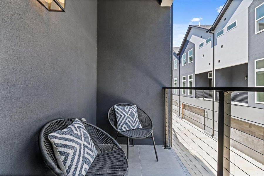 Exterior details and patio area of a home in , Dallas (Image 4). Exterior details and patio area of a home in , Dallas (Image 4).