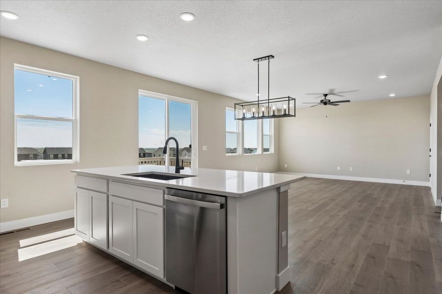 Furnished interior view inside a new home in Trails at Aspen Ridge-3, Colorado Springs (Image 5).