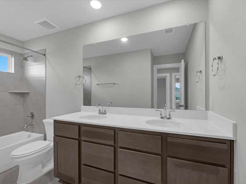 Furnished interior view inside a new home in Mason Woods, Cypress (Image 6). Furnished interior view inside a new home in Mason Woods, Cypress (Image 6).