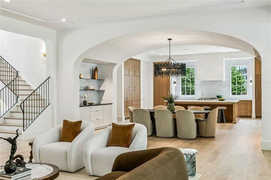 Furnished interior view inside a new home in , Atlanta (Image 13).