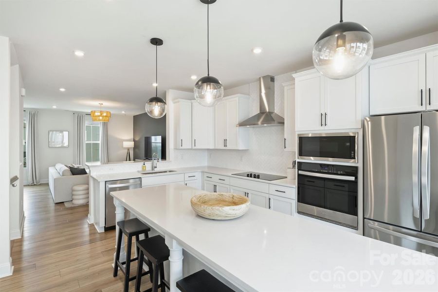 Furnished interior view inside a new home in The Townes of Cotswold, Charlotte (Image 20).