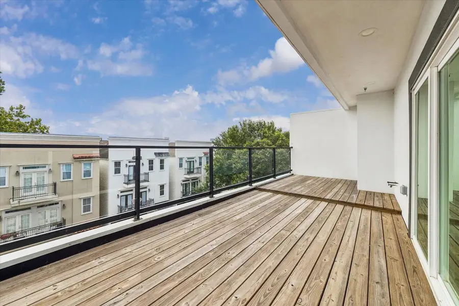 Exterior details and patio area of a home in , Houston (Image 3).