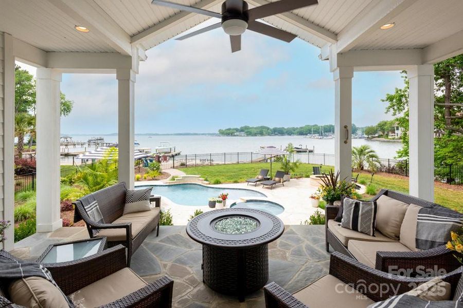 Exterior details and patio area of a home in , Lake Norman of Catawba (Image 3). Exterior details and patio area of a home in , Lake Norman of Catawba (Image 3).