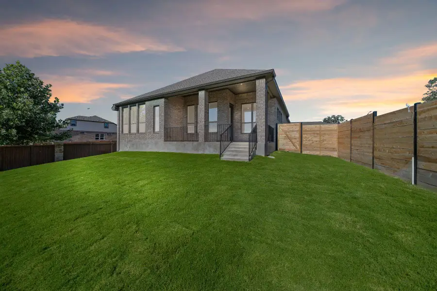 Rear of Home and Private Backyard Rear of Home and Private Backyard