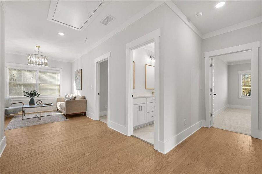 Furnished interior view inside a new home in , Atlanta (Image 22).